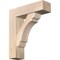 Ekena Millwork Olympic Block Smooth Bracket w/ Offset Brace, Douglas Fir, 7 1/2"W x 26"D x 30"H BKT0806X26X30OLY05SDF - alternate 1